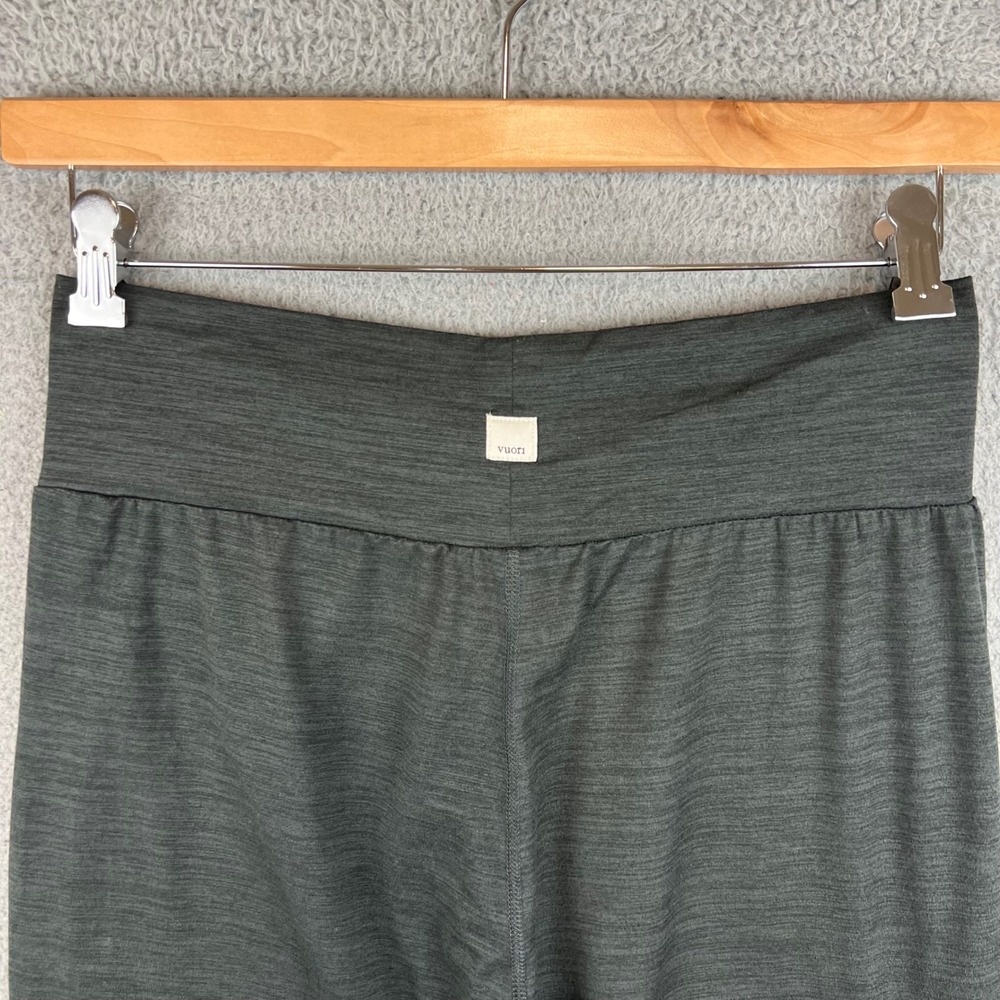 Vuori Lux Jogger Pants Charcoal Heather Gray High Rise Pleated Tapered Women M - Picture 3 of 10